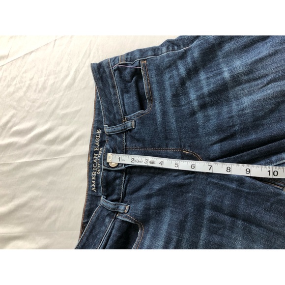 American Eagle Outfitters Hi-Rise Jegging Dark Wash Skinny Jeans Long - Picture 9 of 12